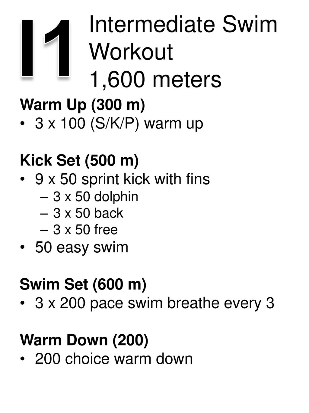 Swim workouts for intermediate swimmers new arrivals